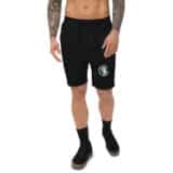 mens fleece shorts black front 643d4240cadae